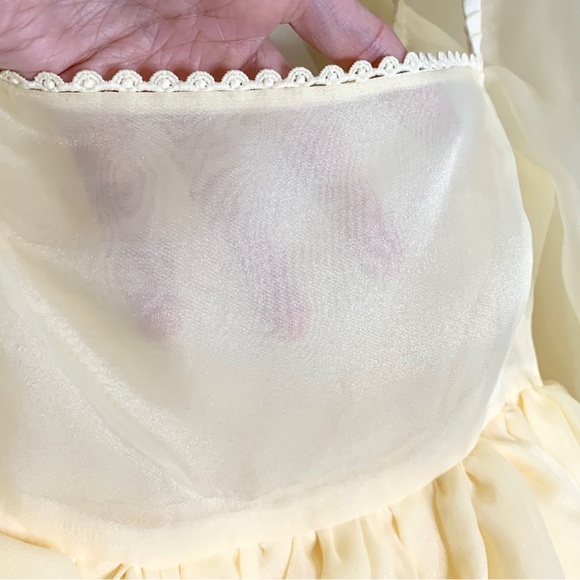 NEW Selkie The Baby Banana Puff Organza Mini Dress Sz XS - Picture 10 of 16